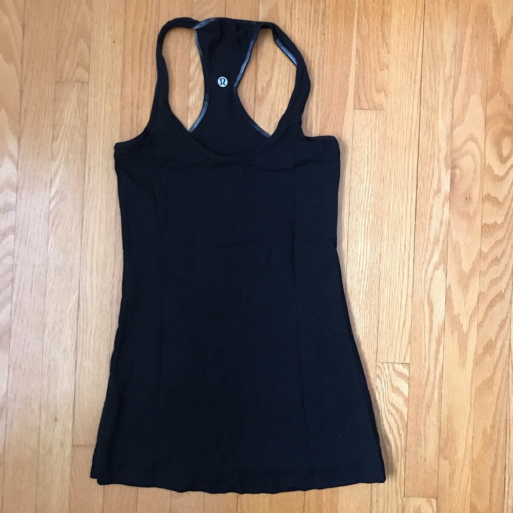 Lululemon racer back tank black size 4